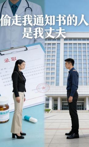 短剧《偷走我通知书的人，是我丈夫》海报