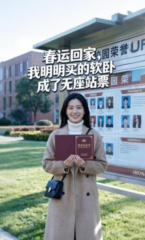 短剧《春运回家，我明明买的软卧成了无座站票》海报