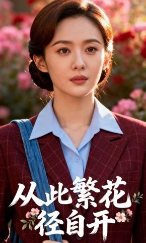 短剧《从此繁花径自开》海报