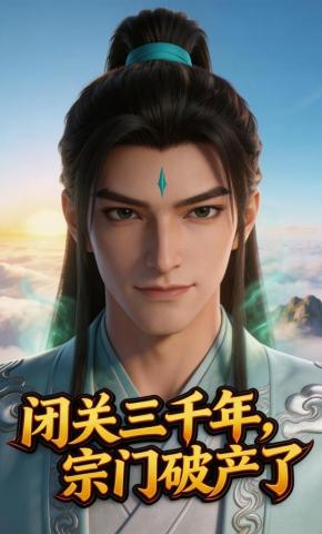 短剧《闭关三千年，宗门破产了》海报