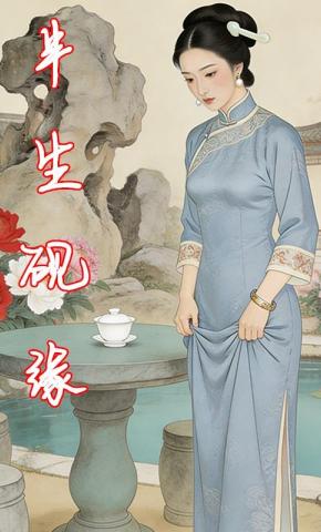 短剧《半生砚缘》海报