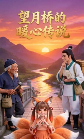 短剧《望月桥的暖心传说》海报