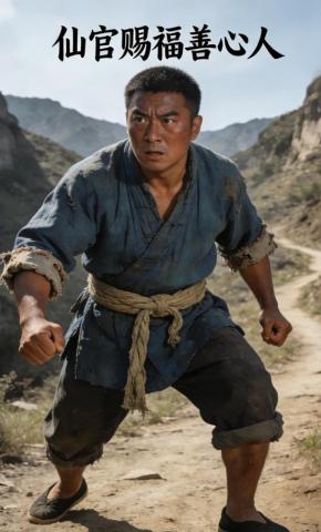 短剧《仙官赐福善心人》海报