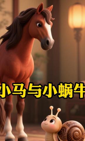 短剧《小马与小蜗牛》海报