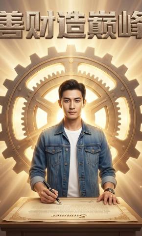 短剧《善财造巅峰》海报