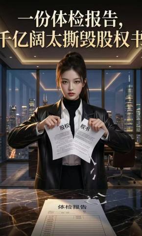 短剧《一份体检报告，千亿阔太撕毁股权书》海报