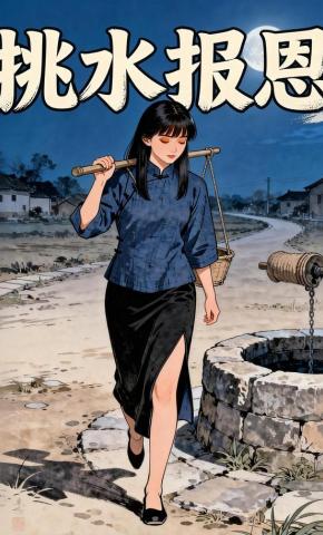 短剧《挑水报恩》海报