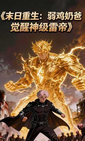 短剧《末日重生：弱鸡奶爸觉醒为神级雷帝》海报