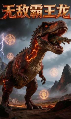 短剧《无敌霸王龙》海报