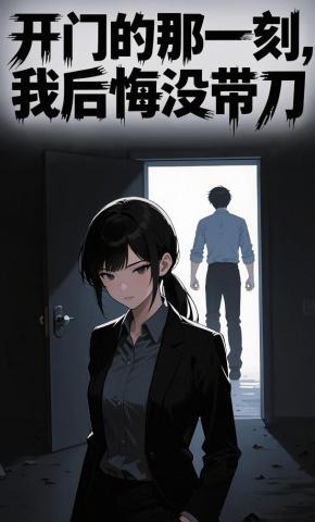 短剧《开门的那一刻，我后悔没带刀》海报