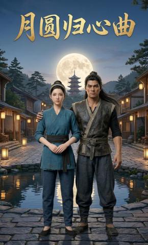 短剧《月圆归心曲》海报