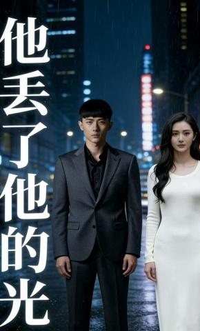 短剧《他丢了他的光》海报