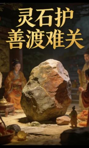 短剧《灵石护善渡难关》海报