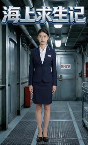 短剧《海上求生记》海报