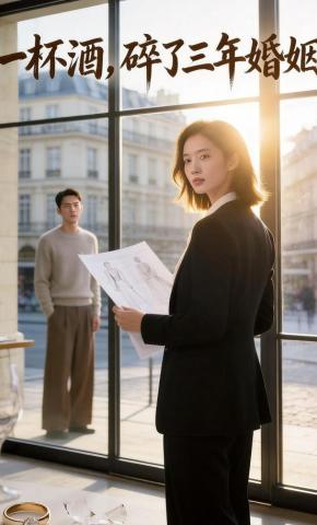 短剧《一杯酒，碎了三年婚姻》海报