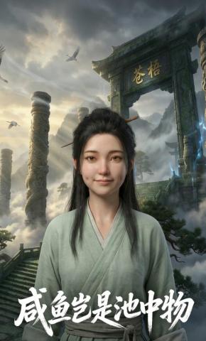 短剧《咸鱼岂是池中物》海报