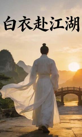 短剧《白衣赴江湖》海报