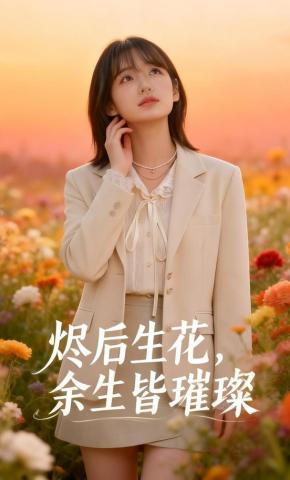 短剧《烬后生花，余生皆璀璨》海报