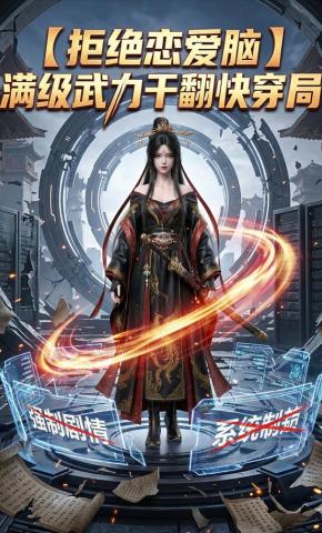 短剧《拒绝恋爱脑，满级武力干翻快穿局》海报