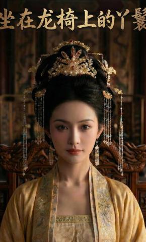 短剧《坐在龙椅上的丫鬟》海报