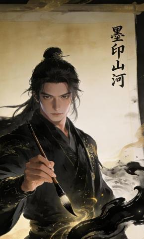 短剧《墨印山河》海报