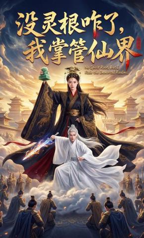 短剧《没灵根咋了,我掌管仙界》海报