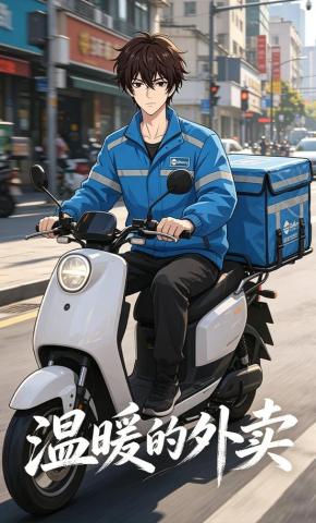 短剧《温暖的外卖》海报