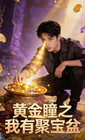 短剧《黄金瞳之我有聚宝盆》海报