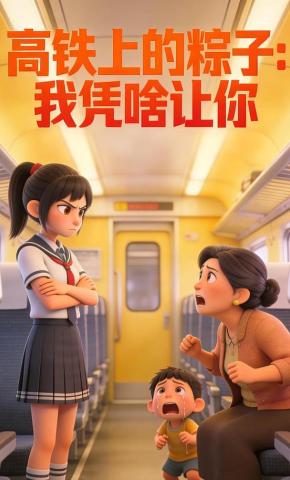 短剧《高铁上的粽子，我凭啥让你》海报