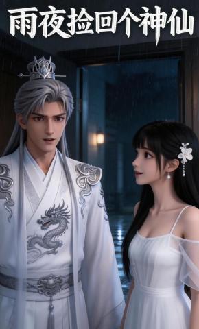 短剧《雨夜捡回个神仙》海报