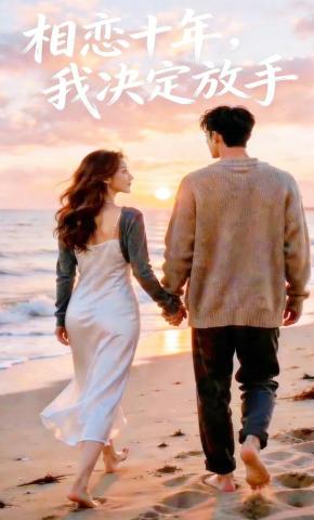 短剧《相恋十年，我决定放手》海报