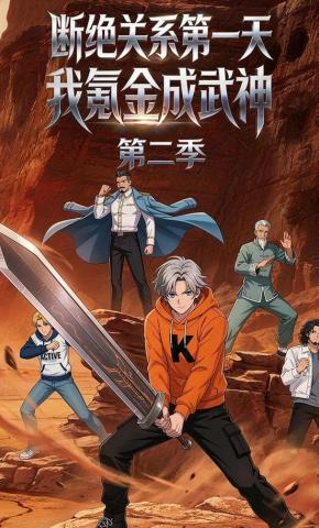 短剧《断绝关系第一天，我氪金成武神！第二季》海报