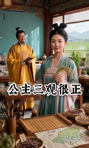 短剧《公主三观很正》海报
