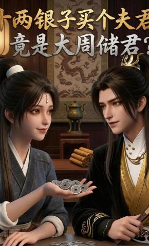 短剧《十两银子买个夫君，竟是大周储君？》海报