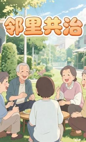 短剧《邻里共治》海报