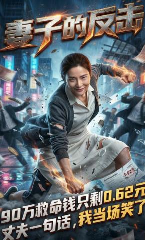 短剧《妻子的反击：90万保命钱只剩0.62元》海报