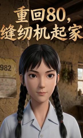 短剧《重回80，缝纫机起家》海报
