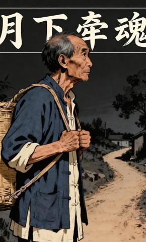 短剧《月下牵魂》海报