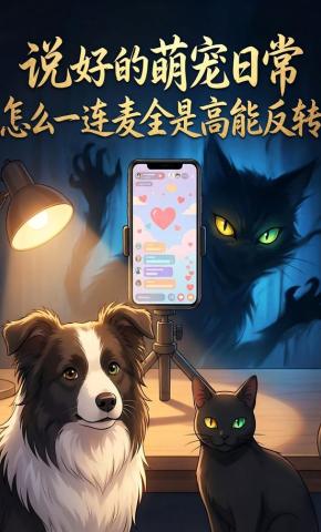 短剧《说好的萌宠日常，怎么一连麦全是高能反转》海报