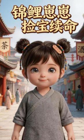 短剧《锦鲤崽崽捡宝续命》海报