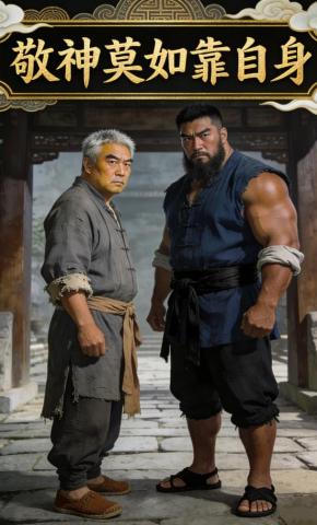 短剧《敬神莫如靠自身》海报