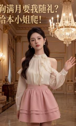 短剧《狗满月要我随礼？给本小姐爬！》海报
