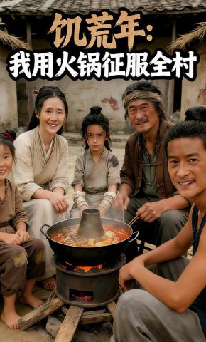 短剧《饥荒年：我用火锅征服全村》海报