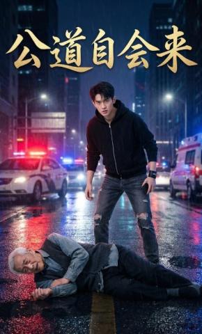短剧《公道自会来》海报