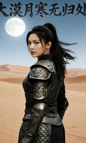 短剧《大漠月寒无归处》海报