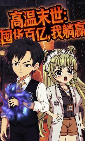 短剧《高温末世：囤货百亿，我躺赢》海报