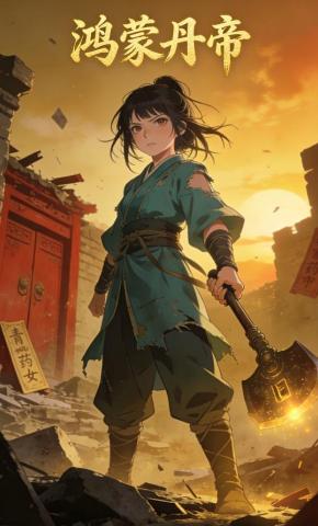 短剧《鸿蒙丹帝》海报