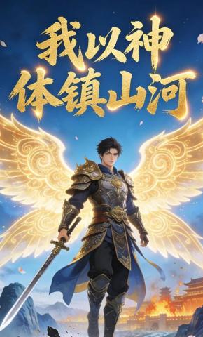 短剧《我以神体镇山河》海报