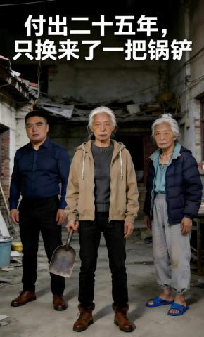 短剧《付出二十五年，只换来了一把锅铲》海报