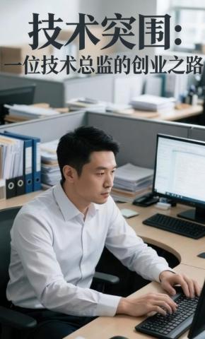短剧《技术突围：一位技术总监的创业之路》海报